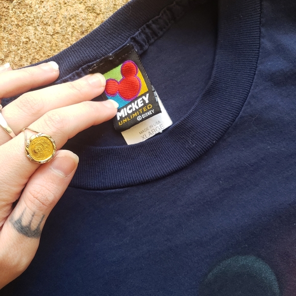 Vintage 90s Mickey Mouse Disney Tshirt Florida Tee - Picture 2 of 7